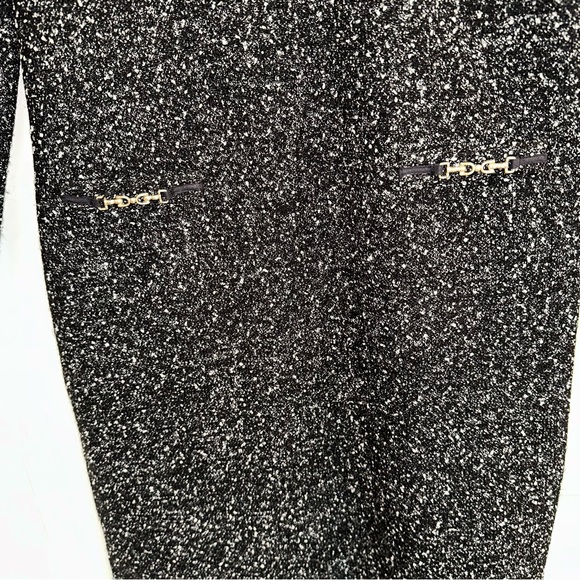 Talbots knit tweed black shift career dress women 4 - Picture 7 of 13